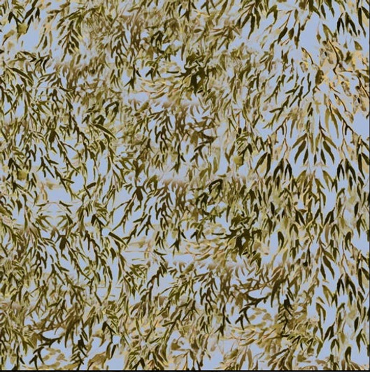 Australian Waltzing Matilda Gum Leaves Allover Blue 0207L Cotton Quilting Fabric Australian Waltzing Matilda Gum Leaves Allover Blue 0207L Cotton Quilting Fabric