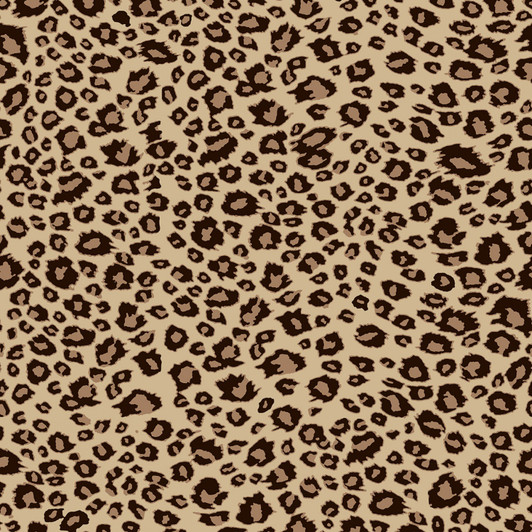 On Safari Leopard Brown Cotton Quilting Fabric On Safari Leopard Brown Cotton Quilting Fabric