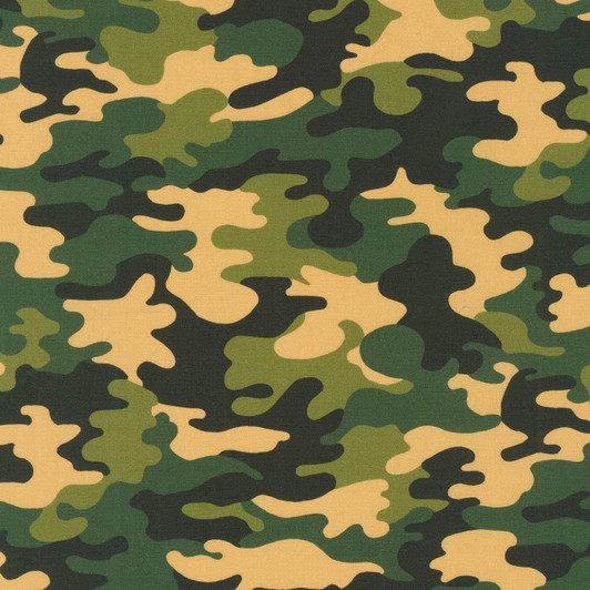 Camouflage Green Camo Cotton Quilting Fabric Camouflage Green Camo Cotton Quilting Fabric