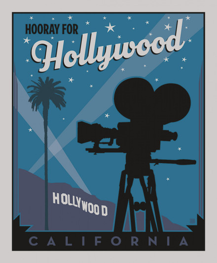 Destinations Hooray For Hollywood Cotton Quilting Fabric Panel Destinations Hooray For Hollywood Cotton Quilting Fabric Panel