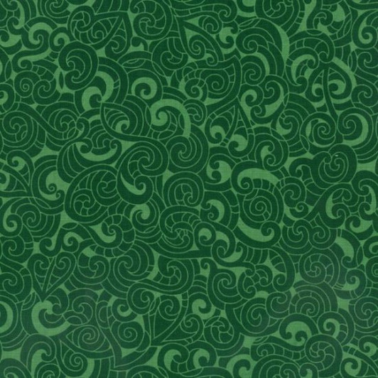 New Zealand Moko Maori Emerald Cotton Quilting Fabric New Zealand Moko Maori Emerald Cotton Quilting Fabric