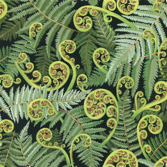 Kiwi Maori New Zealand Koru Frond Green Cotton Quilting Fabric 1/2 YARD Kiwi Maori New Zealand Koru Frond Green Cotton Quilting Fabric 1/2 YARD