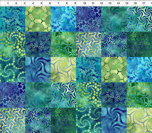 Elysian Patchwork Blue 2JYN-2 Cotton Quilting Fabric Elysian Patchwork Blue 2JYN-2 Cotton Quilting Fabric