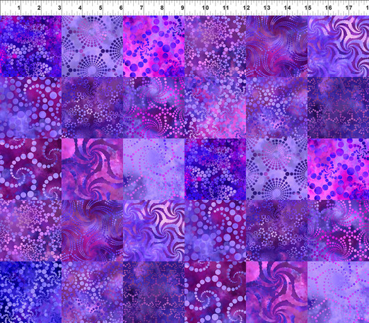 Elysian Patchwork Purple 2JYN-3 Cotton Quilting Fabric Elysian Patchwork Purple 2JYN-3 Cotton Quilting Fabric