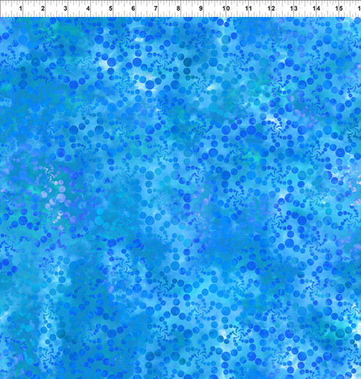 Elysian Bubbles Blue 6JYN-1 Cotton Quilting Fabric Elysian Bubbles Blue 6JYN-1 Cotton Quilting Fabric