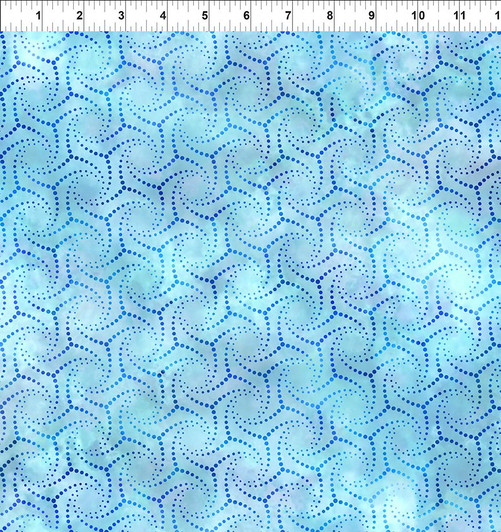 Elysian Spin Blue 7JYN-1 Cotton Quilting Fabric Elysian Spin Blue 7JYN-1 Cotton Quilting Fabric