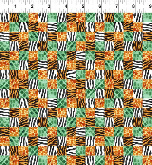 In The Beginning Jungle Friends Animal Patchwork Cotton Quilting Fabric In The Beginning Jungle Friends Animal Patchwork Cotton Quilting Fabric