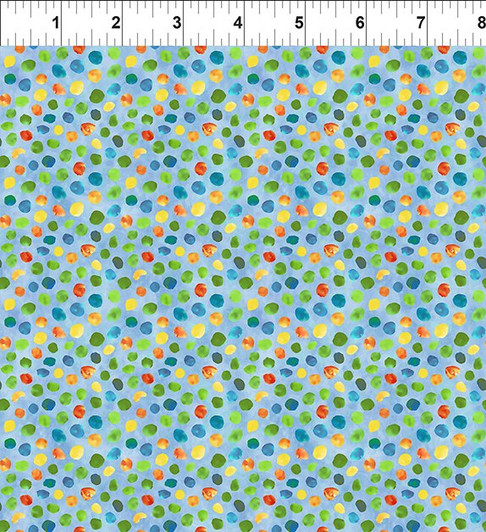 In The Beginning Jungle Friends Dots Cotton Quilting Fabric In The Beginning Jungle Friends Dots Cotton Quilting Fabric