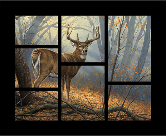 Wild Wings Field Day Deer Cotton Quilting Fabric Panel Wild Wings Field Day Deer Cotton Quilting Fabric Panel