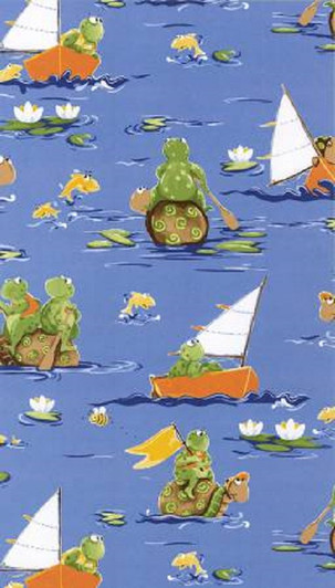 Susybee Paul and Sheldon Paddling Allover Cotton Quilting Fabric 1/2 YARD Susybee Paul and Sheldon Paddling Allover Cotton Quilting Fabric 1/2 YARD