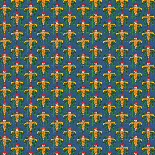Happy Farm Scarecrows DV5087 Cotton Quilting Fabric Happy Farm Scarecrows DV5087 Cotton Quilting Fabric