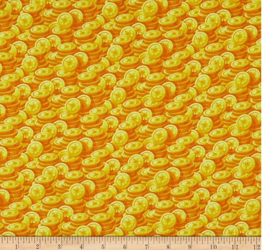 Pot of Gold St Patricks Day Gold Coins Yellow Cotton Quilting Fabric Pot of Gold St Patricks Day Gold Coins Yellow Cotton Quilting Fabric