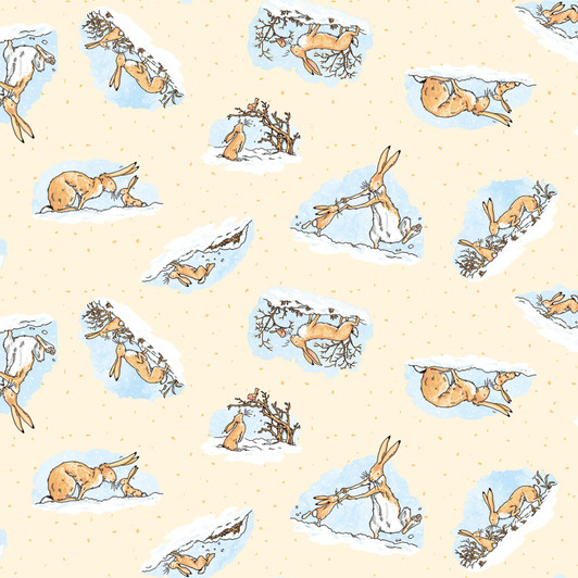 Guess How Much I Love You Bunny Scenes Butter Cotton Quilting Fabric Guess How Much I Love You Bunny Scenes Butter Cotton Quilting Fabric