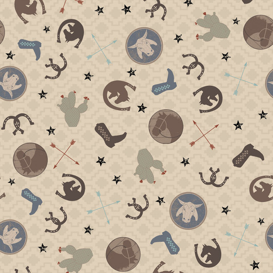 Hold Your Horses Ranch Toss Khaki Y3107-11 Cotton Quilting Fabric Hold Your Horses Ranch Toss Khaki Y3107-11 Cotton Quilting Fabric
