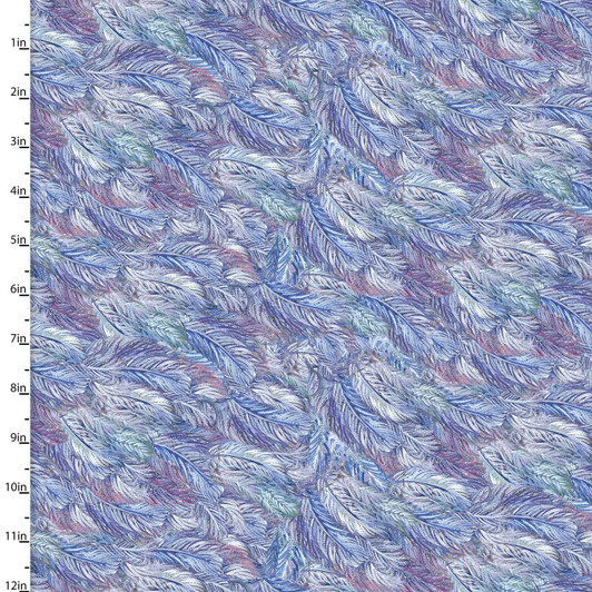 Celestial Journey Feathers 17135-MLT Cotton Quilting Fabric Celestial Journey Feathers 17135-MLT Cotton Quilting Fabric