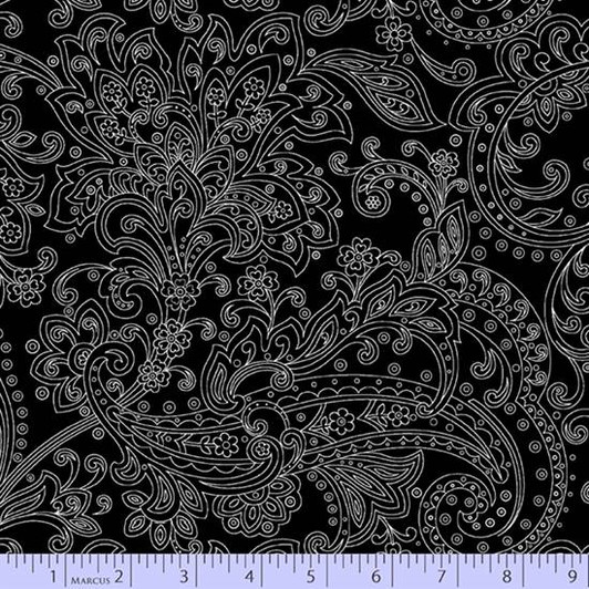 Domino Duo Black 0948-0112 Cotton Quilting Fabric Domino Duo Black 0948-0112 Cotton Quilting Fabric