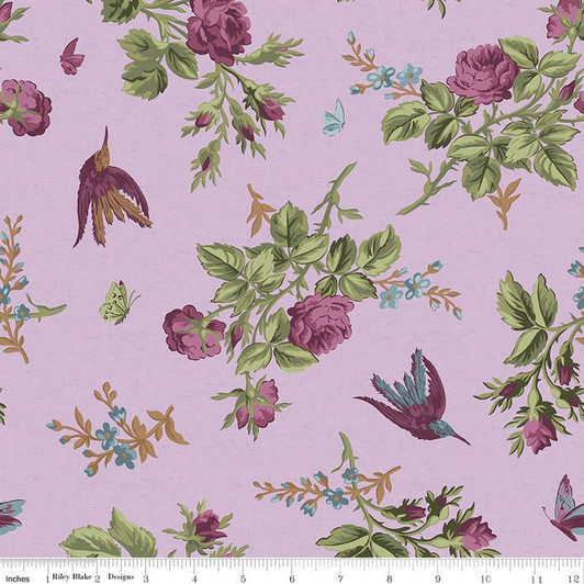 Anne of Green Gables Main C10600 Periwinkle Cotton Quilting Fabric Anne of Green Gables Main C10600 Periwinkle Cotton Quilting Fabric