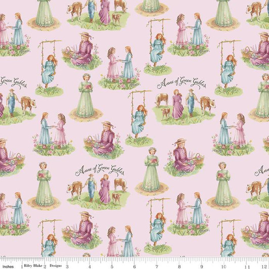 Anne of Green Gables Life C10601 Lavender Cotton Quilting Fabric Anne of Green Gables Life C10601 Lavender Cotton Quilting Fabric