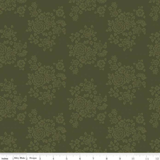 Anne of Green Gables Roses C10606 Forest Cotton Quilting Fabric Anne of Green Gables Roses C10606 Forest Cotton Quilting Fabric