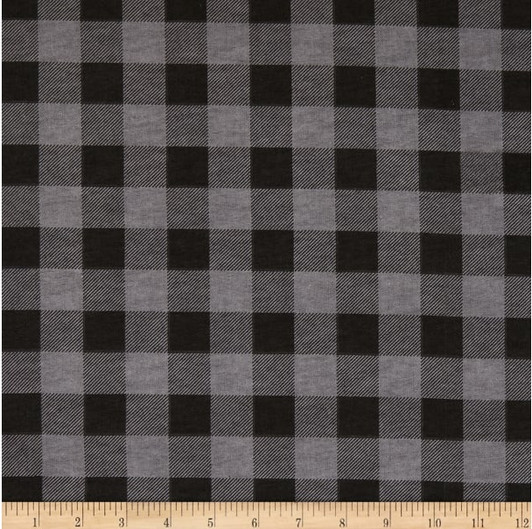Buffalo Plaid THIN FLANNEL Black Cotton Quilting Fabric Buffalo Plaid THIN FLANNEL Black Cotton Quilting Fabric