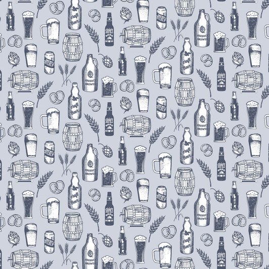 Chop It Like Its Hot Crafty Brew Cadet Cotton Quilting Fabric Chop It Like Its Hot Crafty Brew Cadet Cotton Quilting Fabric