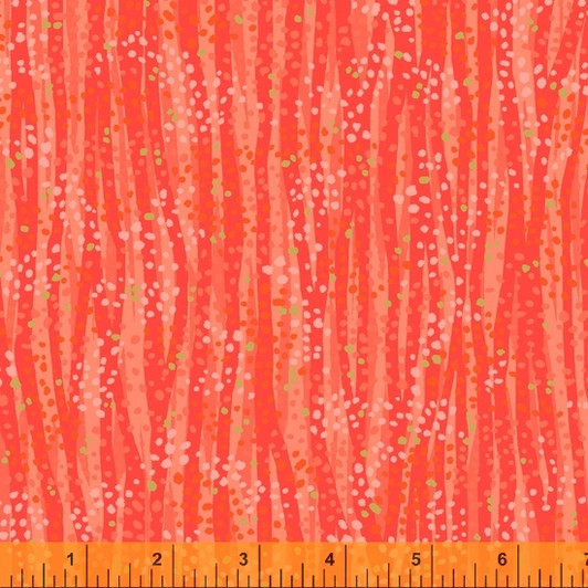 Dew Drop Mandarin Metallic Highlights 52495M-7 Cotton Quilting Fabric