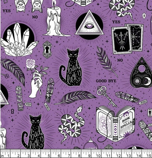 When Stars Align Trust The Universe Purple Cotton Quilting Fabric When Stars Align Trust The Universe Purple Cotton Quilting Fabric