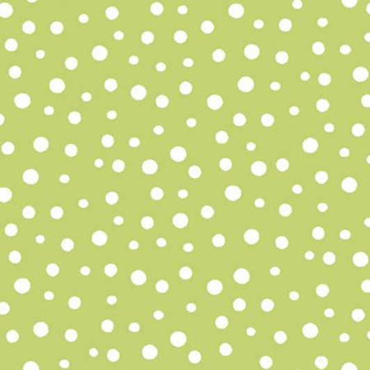 Susybee Flip the Pig Irregular Dot Green Cotton Quilting Fabric 1/2 YARD
