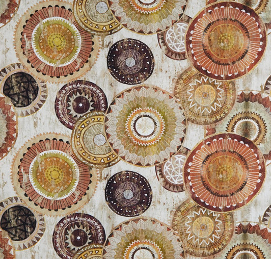 Global Luxe African Large Medallions Multi 18010-MLT Cotton Quilting Fabric