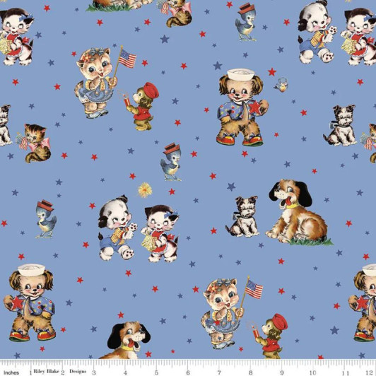 Set Sail America Main Blue Cotton Quilting Fabric Set Sail America Main Blue Cotton Quilting Fabric
