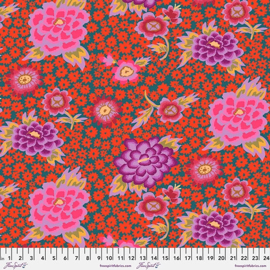 Kaffe Fassett Charlotte Red PWGP186-RED Cotton Quilting Fabric Kaffe Fassett Charlotte Red PWGP186-RED Cotton Quilting Fabric