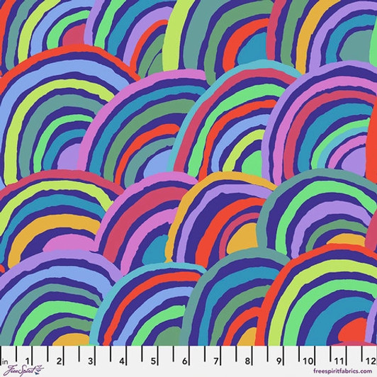 Kaffe Fassett Rainbows Blue PWGP190-BLUE Cotton Quilting Fabric Kaffe Fassett Rainbows Blue PWGP190-BLUE Cotton Quilting Fabric