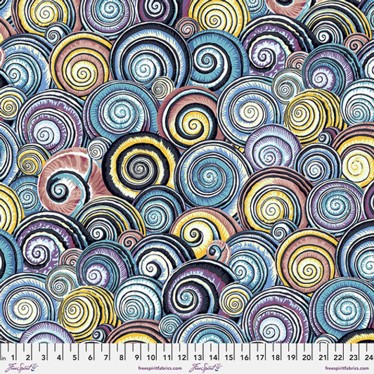 Kaffe Fassett Spiral Shells Contrast PWPJ073-CONTRAST Cotton Quilting Fabric Kaffe Fassett Spiral Shells Contrast PWPJ073-CONTRAST Cotton Quilting Fabric