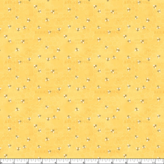 The Art of Beekeeping Bees Allover Yellow 27609-519 Cotton Quilting Fabric The Art of Beekeeping Bees Allover Yellow 27609-519 Cotton Quilting Fabric