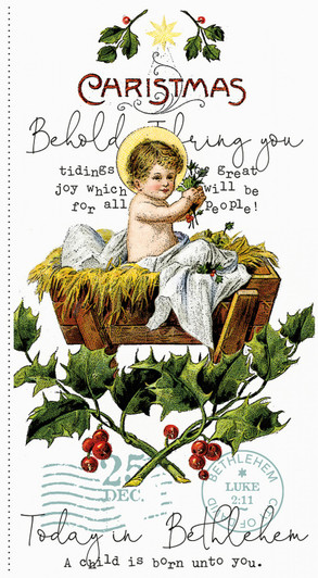 All About Christmas - Christmas Manger Cotton Quilting Fabric Panel All About Christmas - Christmas Manger Cotton Quilting Fabric Panel