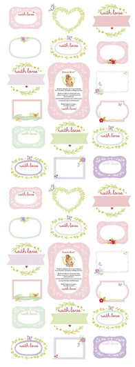 Sarah Kay With Love Sewing Quilt Labels DV5047 Cotton Quilting Fabric Panel Sarah Kay With Love Sewing Quilt Labels DV5047 Cotton Quilting Fabric Panel