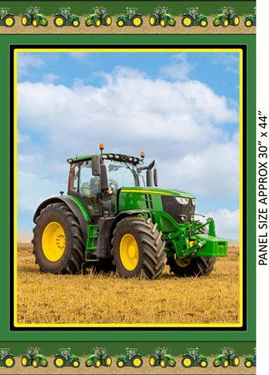Farm Machines II Tractor 30 inch 1093A Cotton Fabric Panel