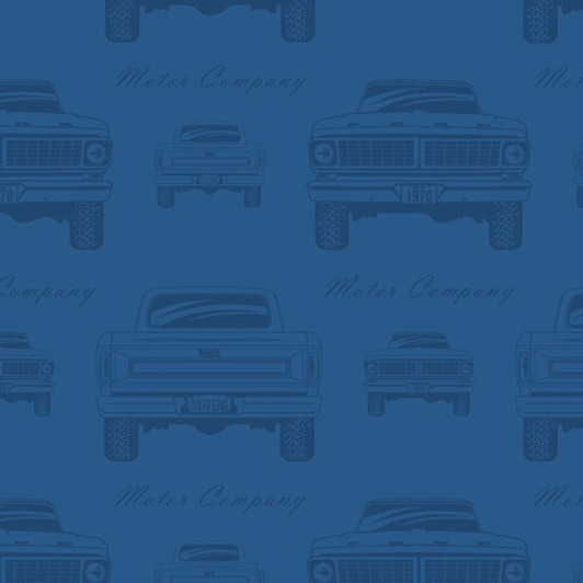 Vintage Vehicles Ford  Utes Silhouette Blue  1043P Cotton Quilting Fabric Vintage Vehicles Ford  Utes Silhouette Blue  1043P Cotton Quilting Fabric