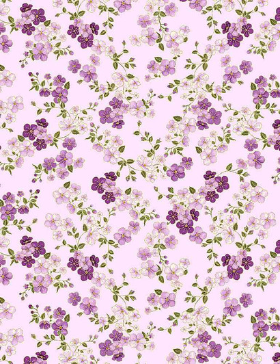 Majestic Japanese Delicate Cherry Blossoms Metallic Highlights CM8813-LILAC Cotton Quilting Fabric Majestic Japanese Delicate Cherry Blossoms Metallic Highlights CM8813-LILAC Cotton Quilting Fabric