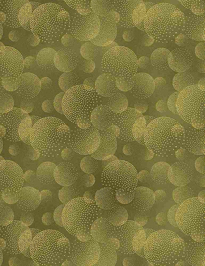 Majestic Dotted Circles Green Metallic Highlights CM8816-GREEN Cotton Quilting Fabric Majestic Dotted Circles Green Metallic Highlights CM8816-GREEN Cotton Quilting Fabric