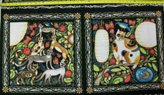 Cats Catkin by In The Beginning Fabrics Cotton Quilting Fabric Panel Cats Catkin by In The Beginning Fabrics Cotton Quilting Fabric Panel