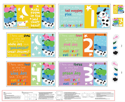 Huggable and Loveable Make Room In The Bed Sleepyhead Cotton Quilting Fabric Book Panel Huggable and Loveable Make Room In The Bed Sleepyhead Cotton Quilting Fabric Book Panel