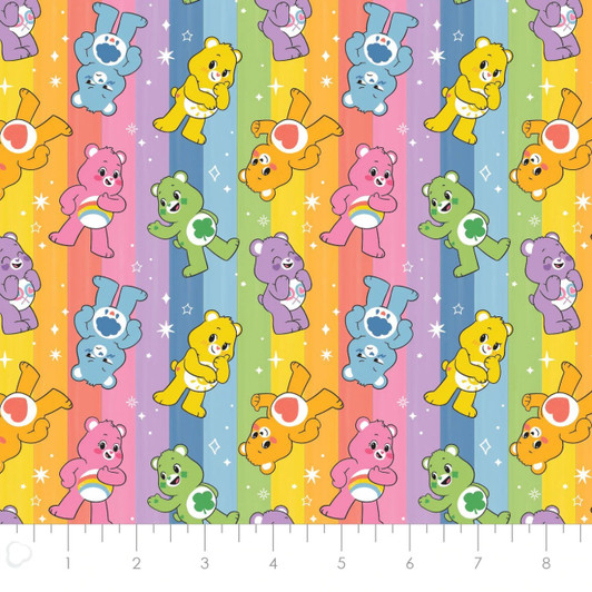 Care Bears Believe Rainbow Multi Cotton Quilting Fabric Care Bears Believe Rainbow Multi Cotton Quilting Fabric
