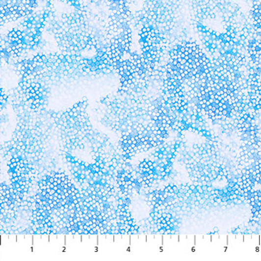 Freestyle Skiing Snowballs Blue 24869-44 Cotton Quilting Fabric