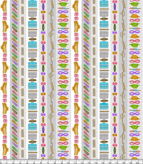 A Cut Above Hairdresser Stripe Grey 28754-K Cotton Quilting Fabric A Cut Above Hairdresser Stripe Grey 28754-K Cotton Quilting Fabric