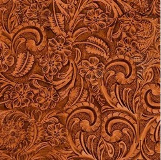 Big Sky Country Tooled Leather Redwing CX11306-REDW Cotton Quilting Fabric Big Sky Country Tooled Leather Redwing CX11306-REDW Cotton Quilting Fabric