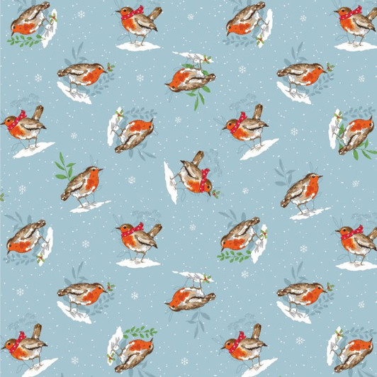 Winter Wonderland Robins Christmas 81370/101 Cotton Quilting Fabric Winter Wonderland Robins Christmas 81370/101 Cotton Quilting Fabric