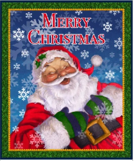 Jolly Ol' Santa Laughing Santa 28813-X Cotton Quilting Fabric Panel