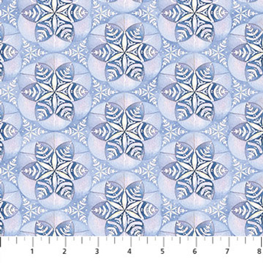 Polar Frost Medallion Blue 24840-44 Cotton Quilting Fabric Polar Frost Medallion Blue 24840-44 Cotton Quilting Fabric