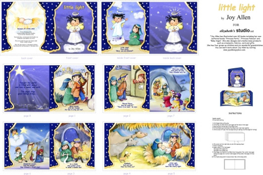 Christmas Blue Little Light 1825E-BLU Cotton Quilting Fabric Book Panel Christmas Blue Little Light 1825E-BLU Cotton Quilting Fabric Book Panel